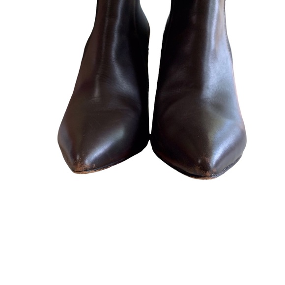 ARTELIER STELLA BROWN LEATHER ANKLE BOOTS - Picture 9 of 12